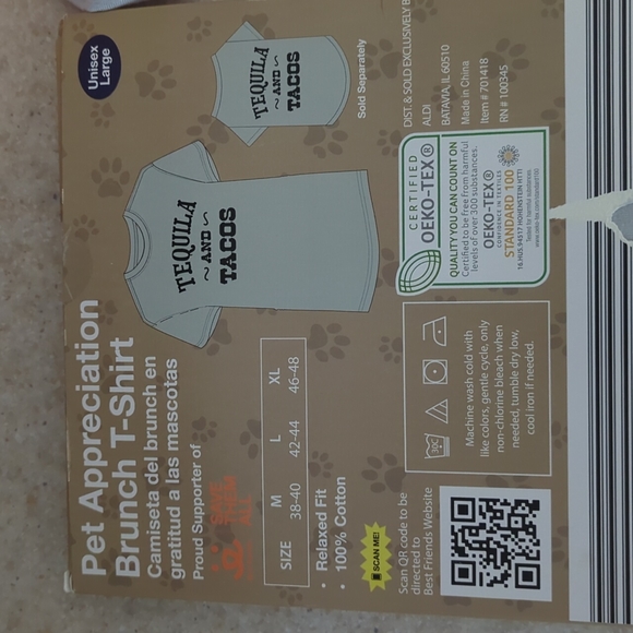 NEW Tequila and Tacos Matching T-shirts for Pet and Pet Owner! - Picture 3 of 4